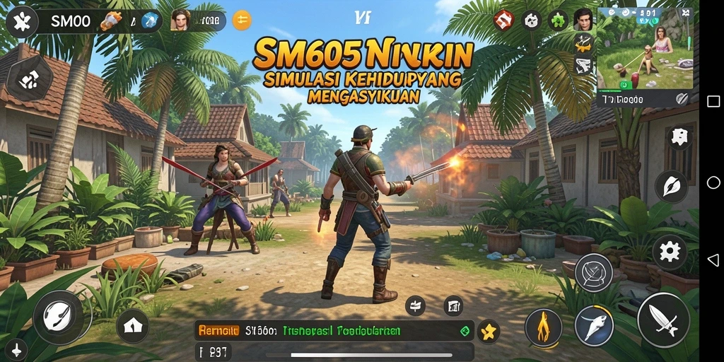 Cuplikan SM605 sebelum APK Simulation dipasang.
